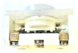 BUTTON, MODULE, BLACK BUTTON , BLANK, WHITE BEZEL, TYPE SRW