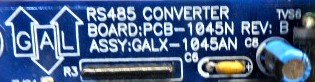 BOARD, CIRCUIT, GALAXY., RS232 TO RS485 CONVERTER GAL # GALX-1045N