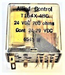 RELAY, 6PDT, 24 VDC, 700 OHM COIL, ALLIED # T154X-480