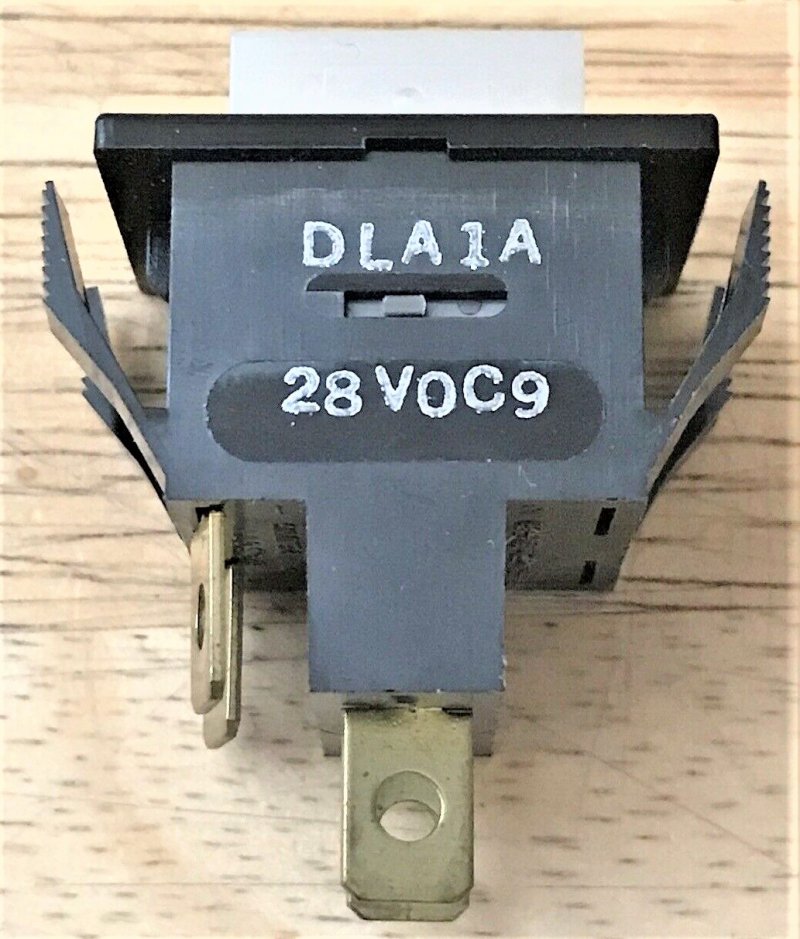 BUTTON, ILLUMINATED, LATCHING, PUSH IN, 10A, 250 VAC OSLO # DLA1A