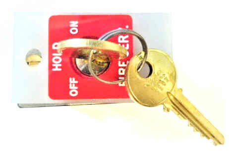SWITCH, KEYED, FIRE SERVICE, 3502 KEY, OFF-HOLD-ON-FIRE SERVICE
