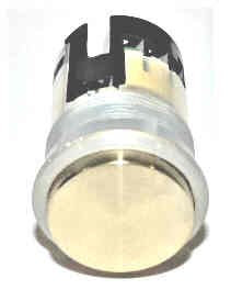PUSHBUTTON, BRASS FINISH, FLAT, AMBER LED SCREW CONNECTED OTIS AAA23500BY91