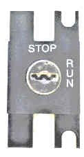 SWITCH. KEYED, MARKED STOP-RUN, V7 FIXTURES, KEY H1846 DOVER # 9746195