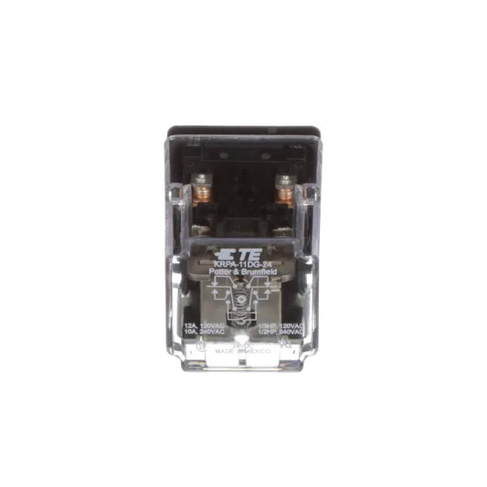 RELAY, DPDT, 24 VDC, 8 PIN OCTAL BASE POTTER BRUMFIELD # KRP11D-24D