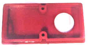BEZEL, CHICKLET, RED, FIRE SERVICE, ON-HOLD-OFF OTIS #396LB147