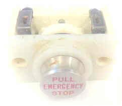 SWITCH, STOP, PUSH TO RUN, PULL -EMERGENCY- STOP GAL # PB4-0018V
