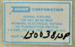 ASSEMBLY, TERMINAL, HALL LANTERN, 48V GONG, COMPLETE AS SHOWN DOVER # 130038SP