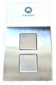 FIXTURE, HALL STATION, TYPE LOP GS 300 PG 2WWB SCHINDLER # 57620854
