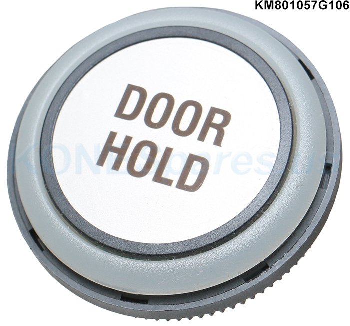 PUSHBUTTON, DOOR HOLD, GRAY, AMBER, KONE # KM801057G106