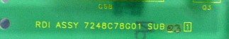 BOARD, CIRCUIT, RDI, SCHINDLER #'S 998C228H12 7248C79H01