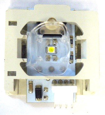 BLOCK, CONTACT. 24 VDC, 1 N.O. CONTACT, PUSHBUTTON, WHITE LED