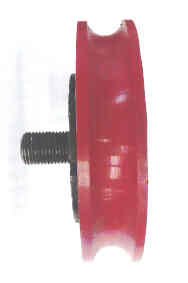 ROLLER, HANGER WITH LOCKING ECCENTRIC, POLYURETHANE SURFACE WILLIAMSBURG STEEL