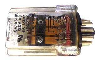 RELAY, POWER, 3PDT, 120 VAC, 10A, 11 IN OCTAL, NEON P & B # KRP-14AN-120