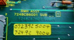 BOARD, CIRCUIT, MPH-2 RMH BOARD WESTINGHOUSE # 7248C86G01