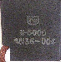 BRUSH, CARBON, .375 X 1.500 X 2.000 NATIONAL GRADE N5000 KONE # 045136-004