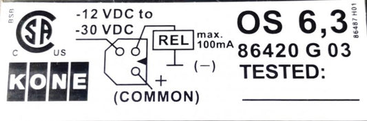 ASSEMBLY SENSOR, OSCILLATOR, LEVELING, AS SHOWN KONE # KM86420G03