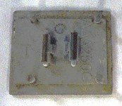 INSERT, METAL, DOWN ARROW SYMBOL 7069AF SERIES OTIS #AAA250G1-DOWN ARROW