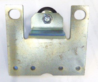 BRACKET, STEEL WITH RUBBER TIRED ROLLER, USED ON AMDY LOCK KONE # KM601026G15