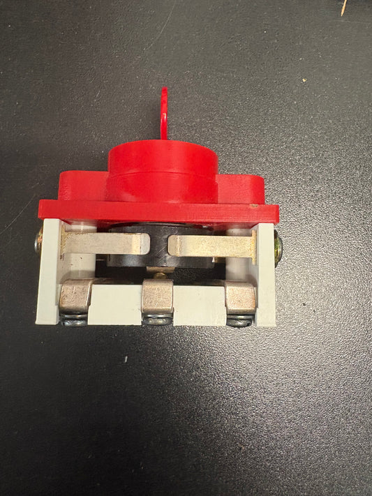 SWITCH, KEYED, FIRE SERV, VERT RED BEZEL, BYPASS-OFF-ON KS1-0057V