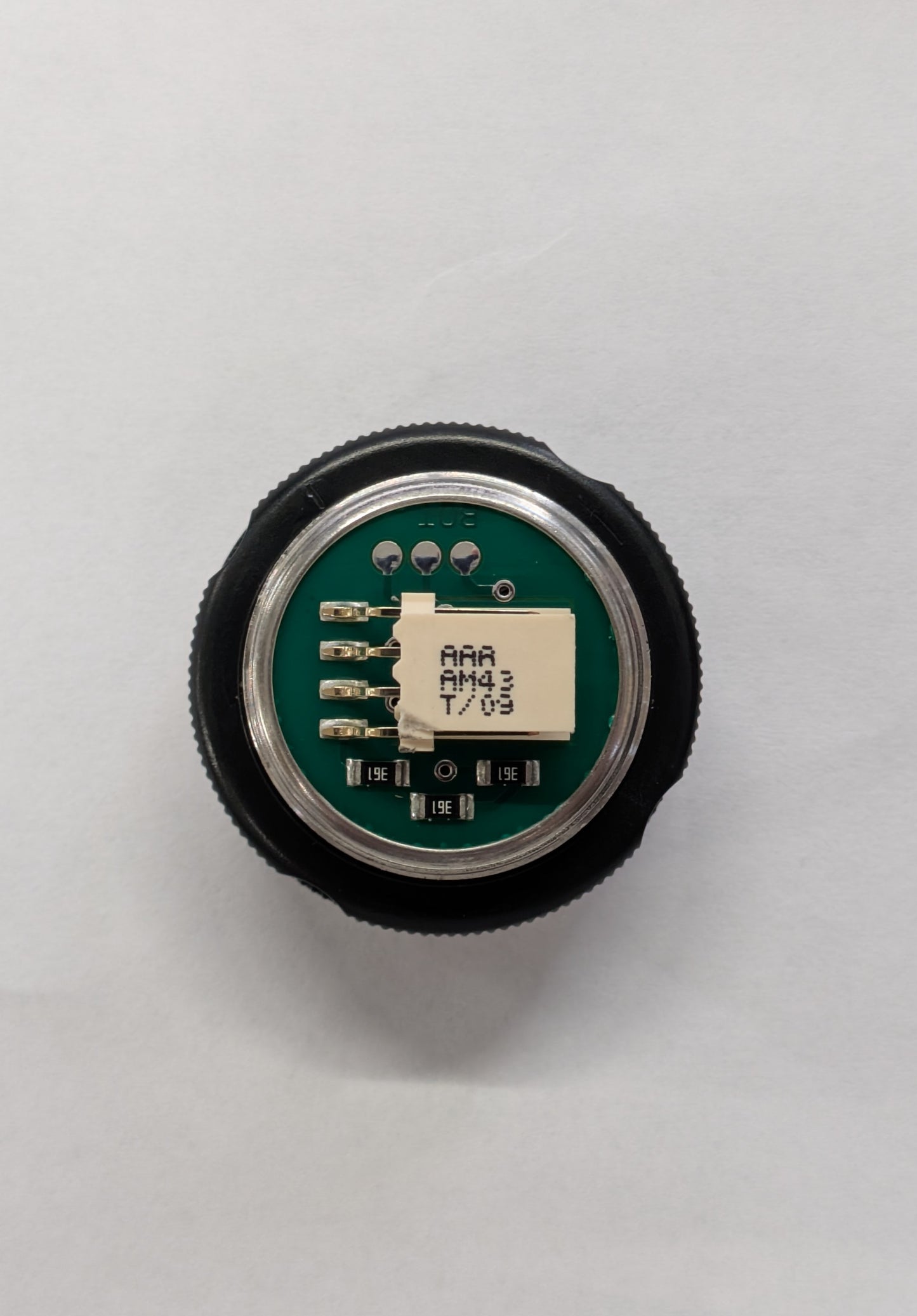 BUTTON, SS, FLAT, GREEN LED VANDAL RESIST OTIS # AAA23500AM43