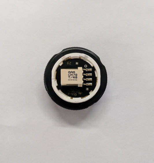 BUTTON, SS, FLAT FLUSH, RED LED 24VDC, RED RING OTIS # AAA23500CH78