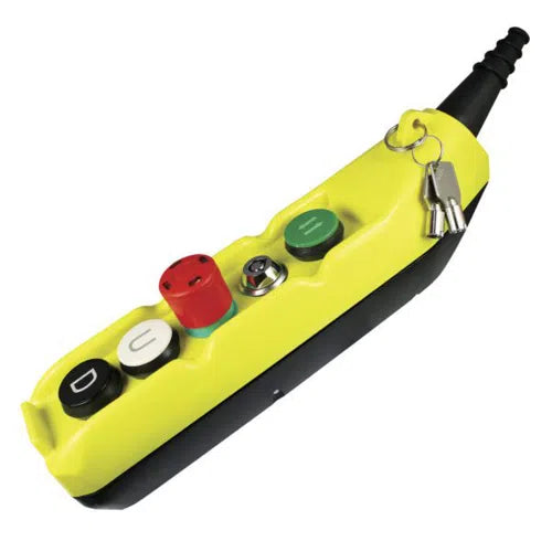 STAITON, TEMPORARY, 5 BUTTON PENDANT, W/ KEY SWITCH, GIOVENZANA #PL05MT-TUBKEY