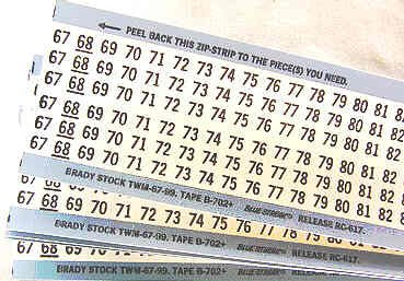 BRADY WIRE MARKERS