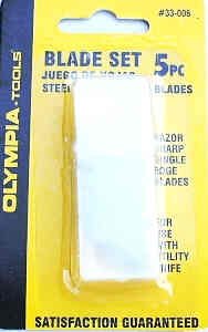 OLYMPIA TOOLS UTILITY KNIFE BLADES 5 PACK