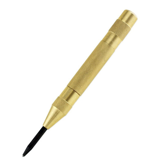 AUTOMATIC CENTER PUNCH, TURNED BRASS BODY