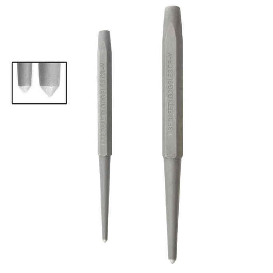 HEAVY DUTY CENTER PUNCH SET 1/8 & 3/16 - CHROME-VANADIUM