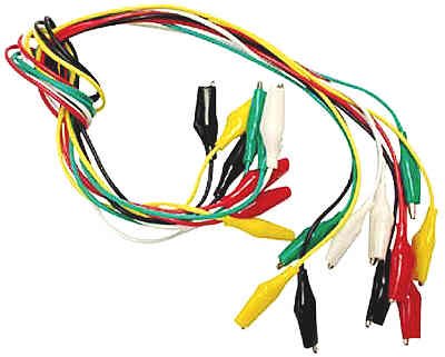 HAWK TE8002 MULTI-COLORED 2-ENDED ALLIGATOR CLIPS