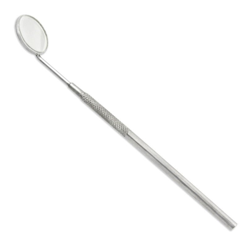 STAINLESS STEEL DENTAL INSPECTION MIRROR REAL GLASS MIRROR
