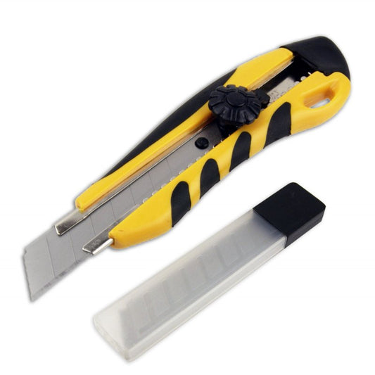 SOFT GRIP SNAP OFF UTILITY KNIFE, 6 BLADES, LIFETIME WARRANTY