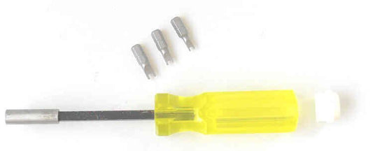 QUALITY SPANNER DRIVE WITH #6, #8, and #10 BITS IN HANDLE