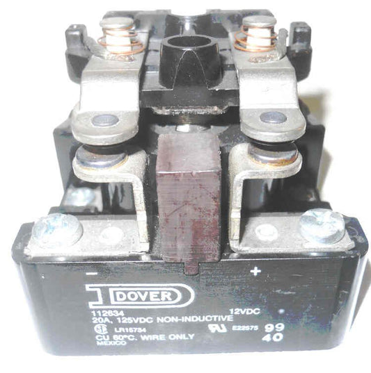 RELAY, DPST WITH MAGNETIC BLOWOUT, 12 VDC DOVER # 9909151