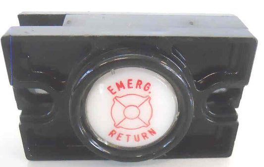 PUSHBUTTON COMPLETE MARKED EMERGENCY RETURN IN RED