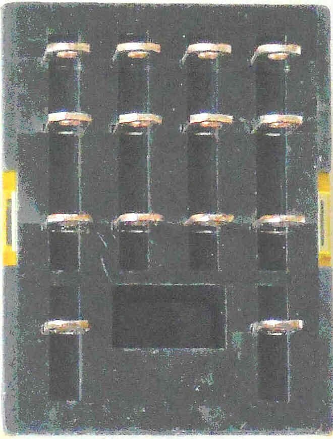 RELAY, 4PDT, ICE CUBE 120VAC, WITH NEON & TEST BUTTON BIFURCATED kONE # US515110