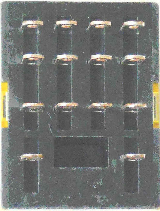 RELAY, 4PDT, ICE CUBE 120VAC, WITH NEON & TEST BUTTON BIFURCATED kONE # US515110