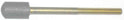 CONTACT, CARBON, BRASS STEM, 5/8 X 3/8 CARBON, 21/8 X 1/8 STEM, THREAD 3/8