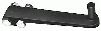 LEVER, CAST ALUMINUM LESS ROLLER, L INTERLOCK, OTIS # 132042
