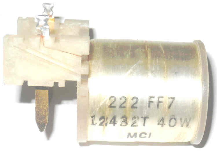 COIL, OTIS # 222FF7, SLIMLINE RELAY, 2 PRONG LEAD, 3163 OHM, 12432T40