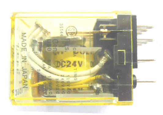 IDEC 4PDT ICE CUBE RELAY, 24 VDC, NEON IDEC # RY42S-UL-DC24