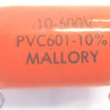 CAPACITOR, ORANGE DROP, .10 600V +/- 10% PVC601