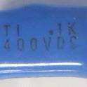 CAPACITOR, BLUE DROP, .1K 400V +/- 10%