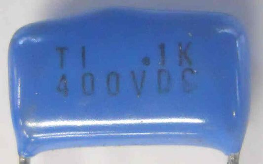 CAPACITOR, BLUE DROP, .1K 400V +/- 10%