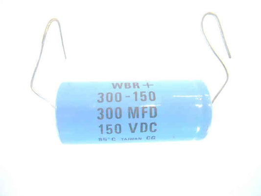 CAPACITOR, AXIAL, 300MFD @ 150 VDC,