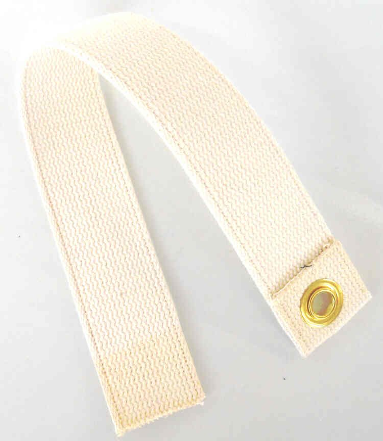 PULL STRAP, HEAVY CANVAS DUCK, 24 LONG, 2 WIDE WITH BRASS GROMMET