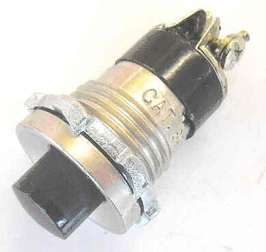 EDWARDS BUTTON, CAT # 821, HIGH VOLTAGE, FITS ANY 7/8 HOLE