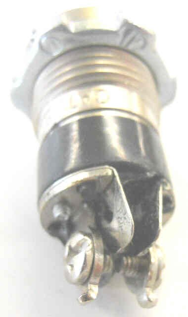 EDWARDS BUTTON, CAT # 821, HIGH VOLTAGE, FITS ANY 7/8 HOLE