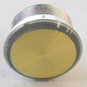 MICRO-MOTION III BUTTON, BRASS, FLAT FINISH, NON LITE UP, OTIS # AAA23500AK33
